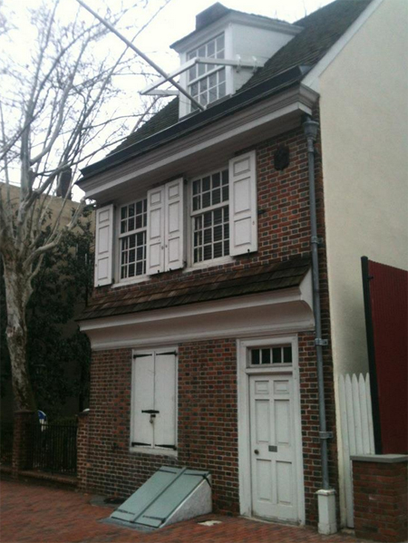 The Betsy Ross House in Philadelphia, PA. It used to be attached.